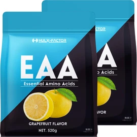 Hulk Factor EAA Grapefruit Flavor, All-in-One Blend, BCAA Citric Acid, Beta Alanin, Essential Amino Acid Supplement, Made in Japan, 2.2 lbs (1 kg), 18.2 oz (520 g), 2 Bags