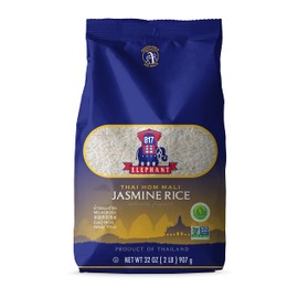 817 Elephant Jasmine Rice White Thai Hom Mali, 2 lbs (Pack of 2)