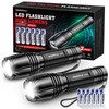 WdtPro LED Flashlight High Lumens SR2000 Pro - 2 Pack