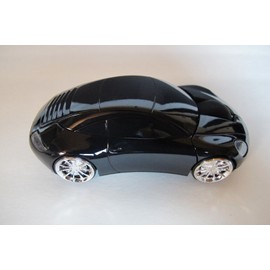 Mouse Óptico Inalámbrico Carro Auto Luces Led Negro