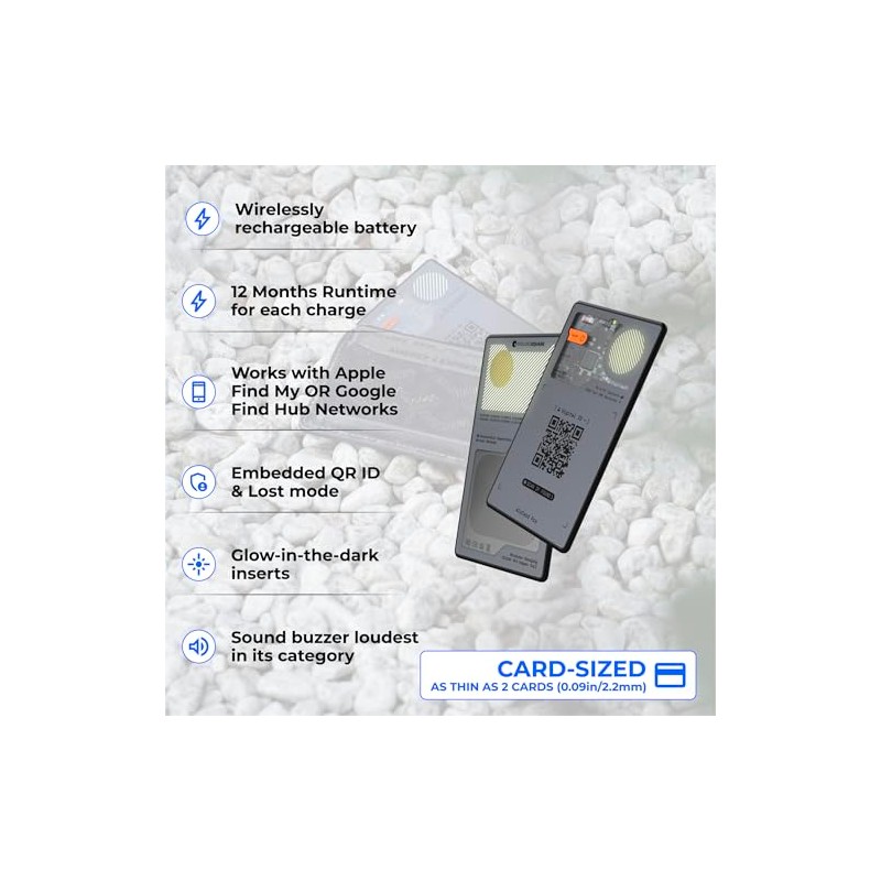 Rolling Square AirCard Pro Dual - Rastreador de portafolios Bluetooth