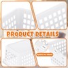 Domensi 12 Pcs Slim Plastic Storage Baskets for Organizing Back