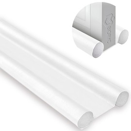 BIORYC ® Zugluftstopper für Innen- und Außentüren mit einer Dicke von 5,5 cm und einer Länge von 92 cm | Schalldichte Dichtung für Eingangstüren (1, weiß)