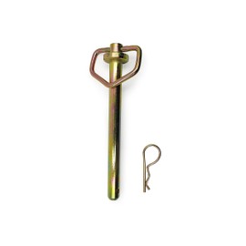 Swivel Handle Hitch Pin with yellow zinc coating，Hitch Pin with Clip Accessories for Tractors,Towing Cargo, Boat, RV, Car, Truck, Bike, Lawn Mower (15.8 x 108 mm)