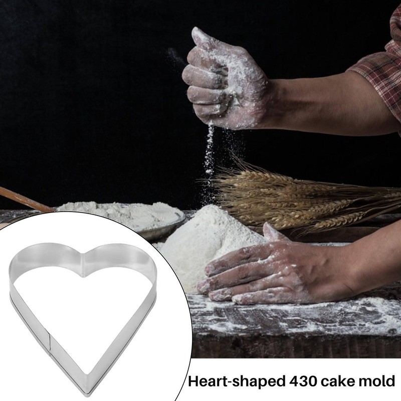 Set of 5 Heart Shape Cookie Cutter Set Valentine Cookie