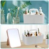 giteo bedding Storage Baskets, 2 Pcs Plastic Organiser with Handle,