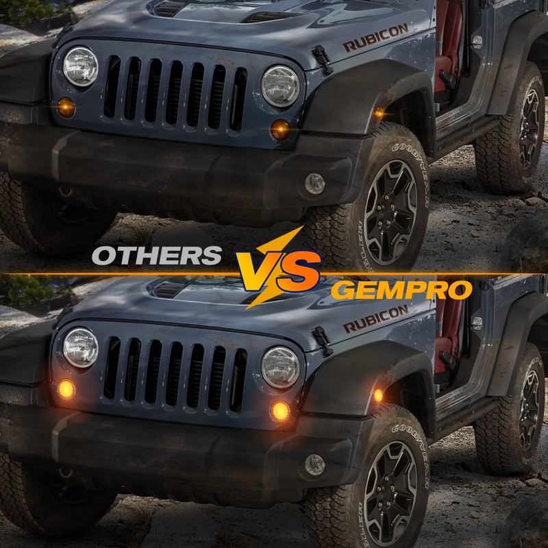 Gempro LED Sequential Turn Signals Side Marker Light Kits for