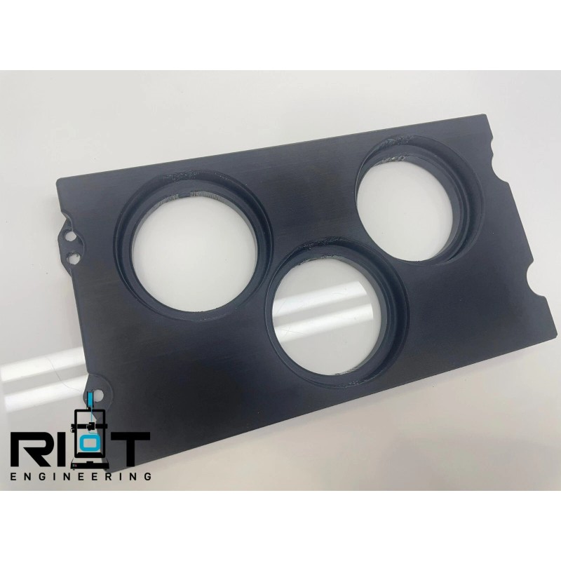 Riot Engineering S14 240SX 52mm Gauge Panel - Radio Delete