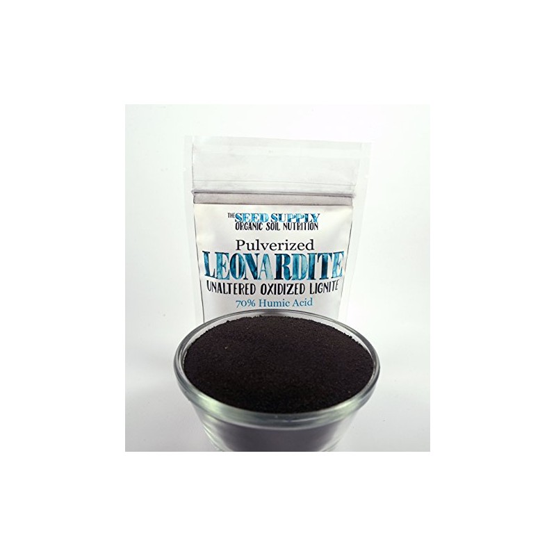 2 Lb Pulverized Leonardite - Natural Unaltered Oxidized Lignite -