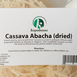 Kopabana Dried Cassava Abacha 8OZ| AIP noodles option| Paleo | Gluten free
