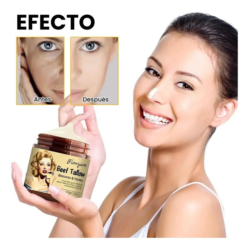 Crema De Sebo De Res Con Balsamode Miel Bálsamo 3pzs