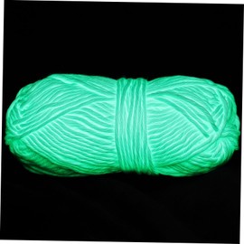 Operitacx 1 Roll Glowing Yarn Crocheting Beginner Crochet Knitting Yarns Dark Yarn Blanket Yarn Brown Thread for Sewing Machine Threads Hat Velvet Kits Stitch Warp Winder Rugs Blue