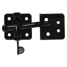 The Hillman Group 852688 Self-Adjusting Gate Latch, Black Finish