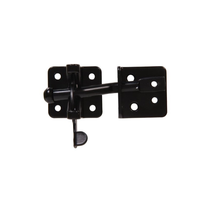 The Hillman Group 852688 Self-Adjusting Gate Latch, Black Finish