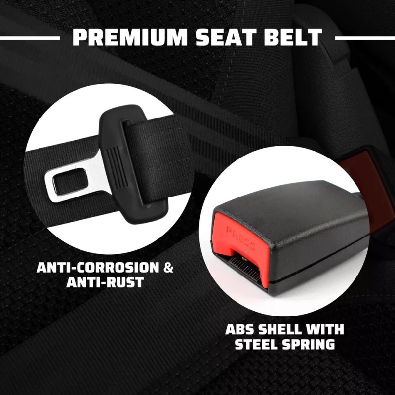 MGT Retractable 3 Point Safety Seat Belt Car Vehicle Adjustable