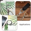 LIANCHEN 6 pieces rotating carabiner hooks with round spring buckle