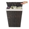 Whitmor Rattique Laundry Hamper with Lid and Removable Liner -