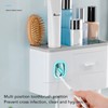 Toothpaste Dispenser Wall Mounted Toothpaste Dispenser Squeezer Kit for Bathroom