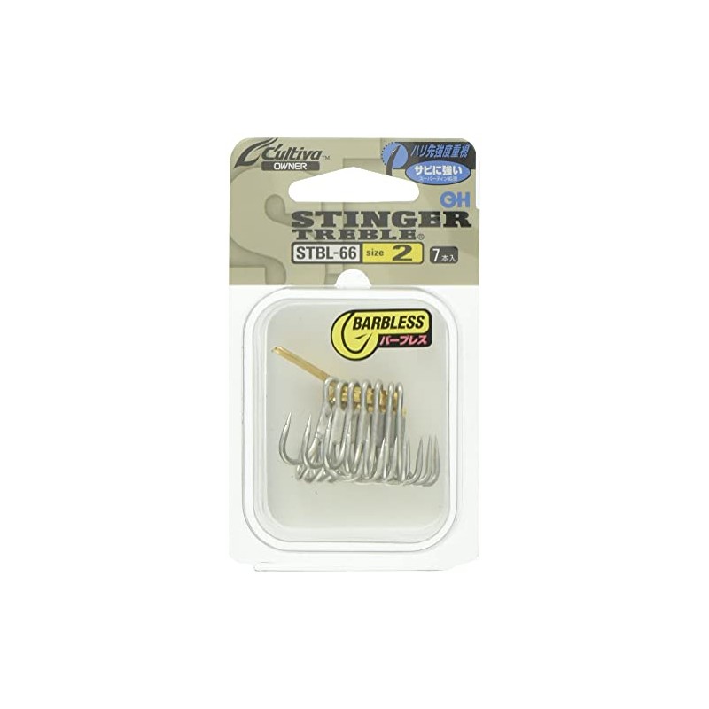 OWNER (オーナー) Triple Hook STBL-66 Stinger Triple Hook No. 2