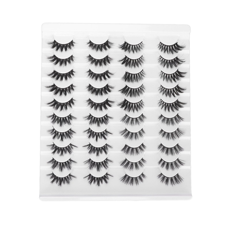 20 Pairs Mixed Half Eye False Lashes High Imitation 6D