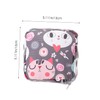 Ipetboom 2pcs Printing Portable Period Pouch with Zipper Design Compact
