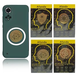 RAMGLYO Pack of 4 Radiation Protection EMF Blocker Stickers for Phone Laptop Tablet Computer and All Electronic Devices