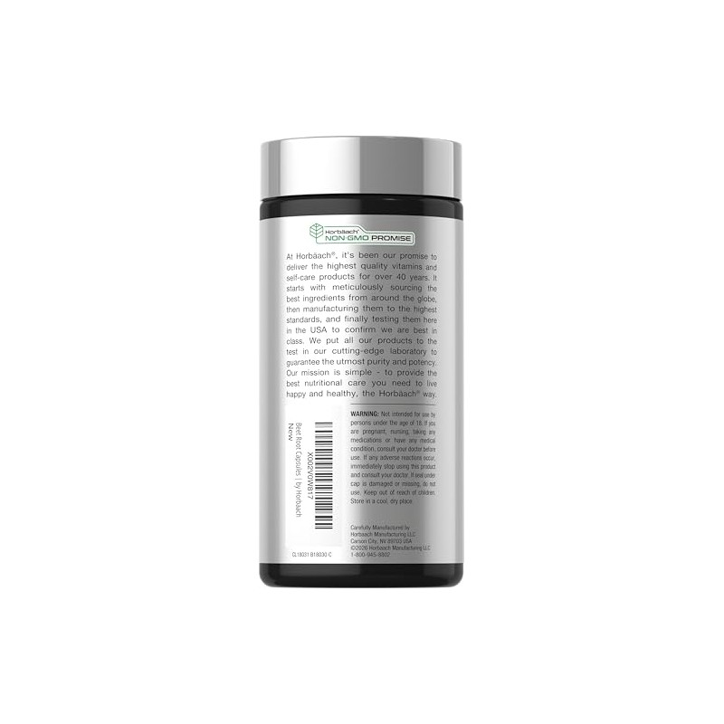 Horbäach Raíz de Remolacha 8000 mg 320 cápsulas - Antioxidantes