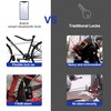 NUNET Bluetooth Bike Lock, NULOCK Anti-Theft Waterproof 71in Steel Cable,