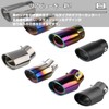 Alpha Depot Muffler Cutter, Downward, Flip-Up, Single, Slash, Oval, Stainless