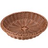Nagao 01025024 Basket Washable Fruit Basket, Flat Type, Brown, 9.4