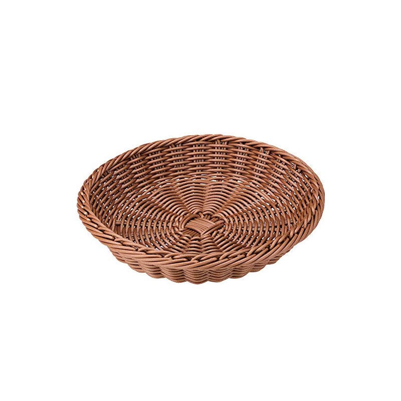 Nagao 01025024 Basket Washable Fruit Basket, Flat Type, Brown, 9.4