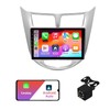 2+32G Android 12 Double Din Car Stereo for Hyundai Solaris