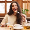 Nuenen 100 Pieces Stainless Steel forks and knives Dinner Flatware