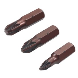 Utoolmart Pozidriv Screwdriver Bits, PZ1+PZ2+PZ3 Pozidriv Head Screw Driver Bit, with 1/4 Inch Hex Shank, 25mm Length S2 Steel Screw Driver Kit Tools, for Repair Work, 1 Set