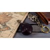 MIKA Unisex Key Ring Small Genuine Leather/Saddle Leather, Key Case