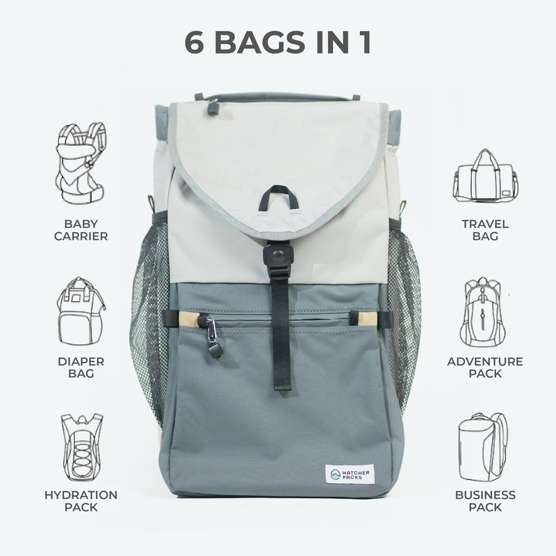 Hatcher Packs Adventure Pack: 40L Backpack and Baby Carrier Designed