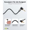 goobay 65279 AUX Audio Cable 2m/90 Degree Angled Jack/3.5mm Jack