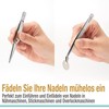 Beaditive Professional Precision Stainless Steel Tweezers Set - Craft Tweezers