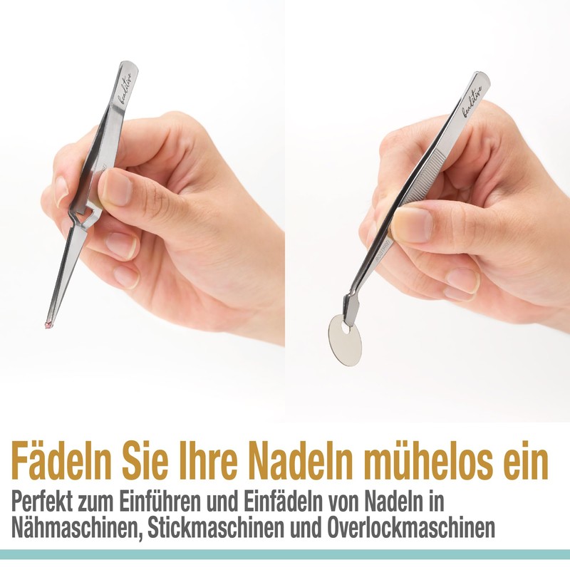 Beaditive Professional Precision Stainless Steel Tweezers Set - Craft Tweezers