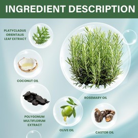 Hair Oil, Rosemary Oil Essential Oil for Hair Growth, Rosemary Oil for Scalp and Hair, Strengthening for Healthy Hair Growth, Nourishes the Scalp, Removes Itchy and Dry Scalp, Capsule Shape