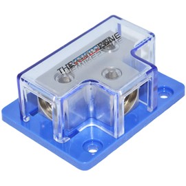 The Wires Zone CDB1-21 Platinum Series 1/0 Gauge in to 1/0 Gauge Out Power Distribution Block