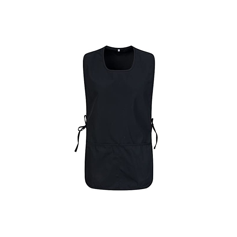 MISEMIYA KX-3301 Unisex Apron Cleaning Sanitary, Black 68.