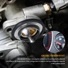Car Thermostat, High Performance Automotive Replacement Engine Thermostat with Gasket,