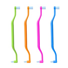 HRASY Ultra Soft Bristles Toothbrush, 4 Pcs, for Adults, Unisex, Battery Powered, D-2