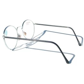 by De'Vons Optics Inc. Est. Since 1983 NWT Vintage 90's Round Metal Bi-Focal Reading Glasses +2.00 (Silver/Blue)