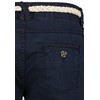 Eight2Nine Women's Chino Shorts with Braided Belt, dark blue