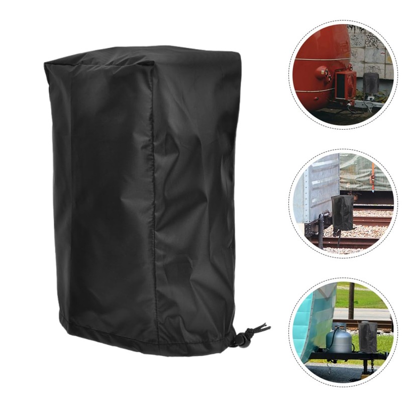 Alipis Drawstring Closure Power Tongue Jack Cover for Rv Trailer