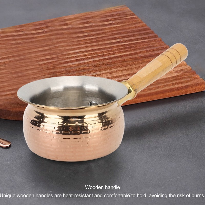 Stainless Steel Butter Warmer Small Saucepan Multifunction Butter Melting Pot