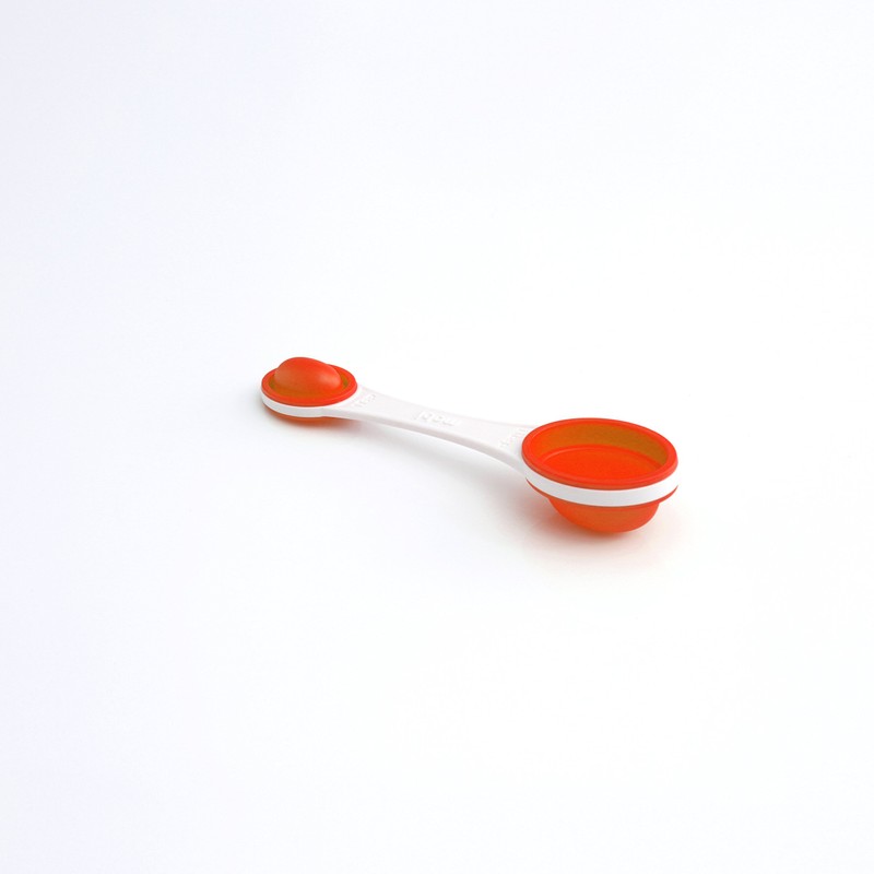 Mobi POP - Cucharas medidoras de silicona, color blanco y