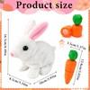 NHYDZSZ Bouncing Rabbit, Interactive Toy Rabbit with Sound Movements, Animated